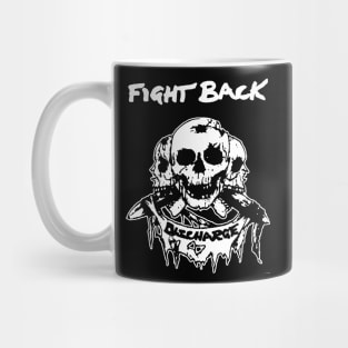 Fight Back t shirt punk hardcore anarcho Mug